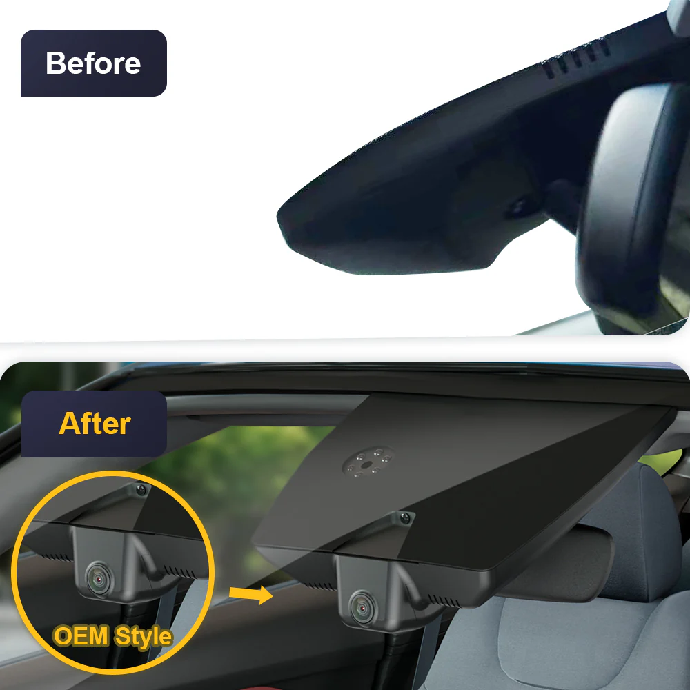 FITCAMX Dash Cam for 2017-2022 Kia Niro and Niro EV (Rear Mirror Cover part number 96005-G5000) - Image 4