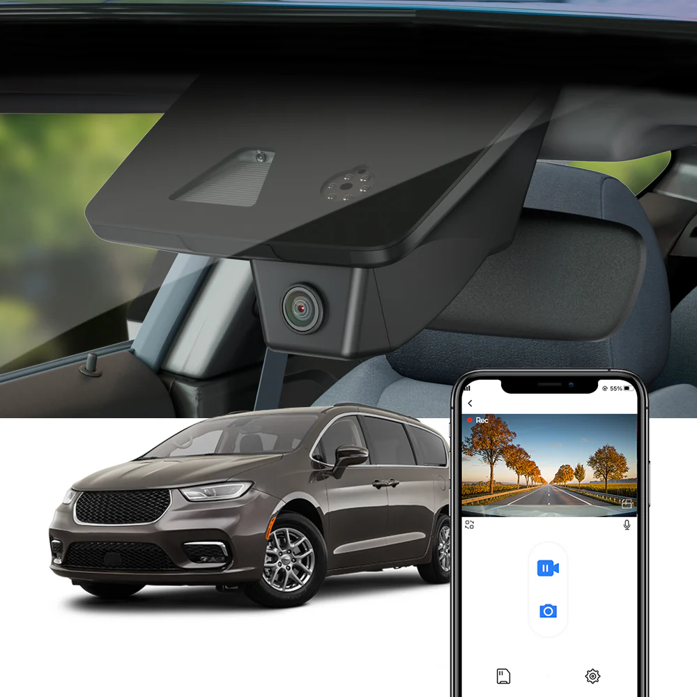 FITCAMX Dash Cam for Chrysler Pacifica 2018-2026