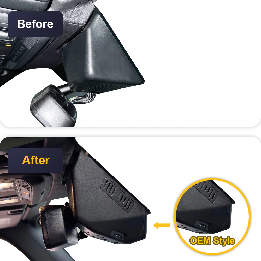 FITCAMX Dash Cam for Ford Bronco and Bronco Raptor 2021-2024 6th Gen (U725) and Ford Bronco Sport 2021 - 2025 - Image 4