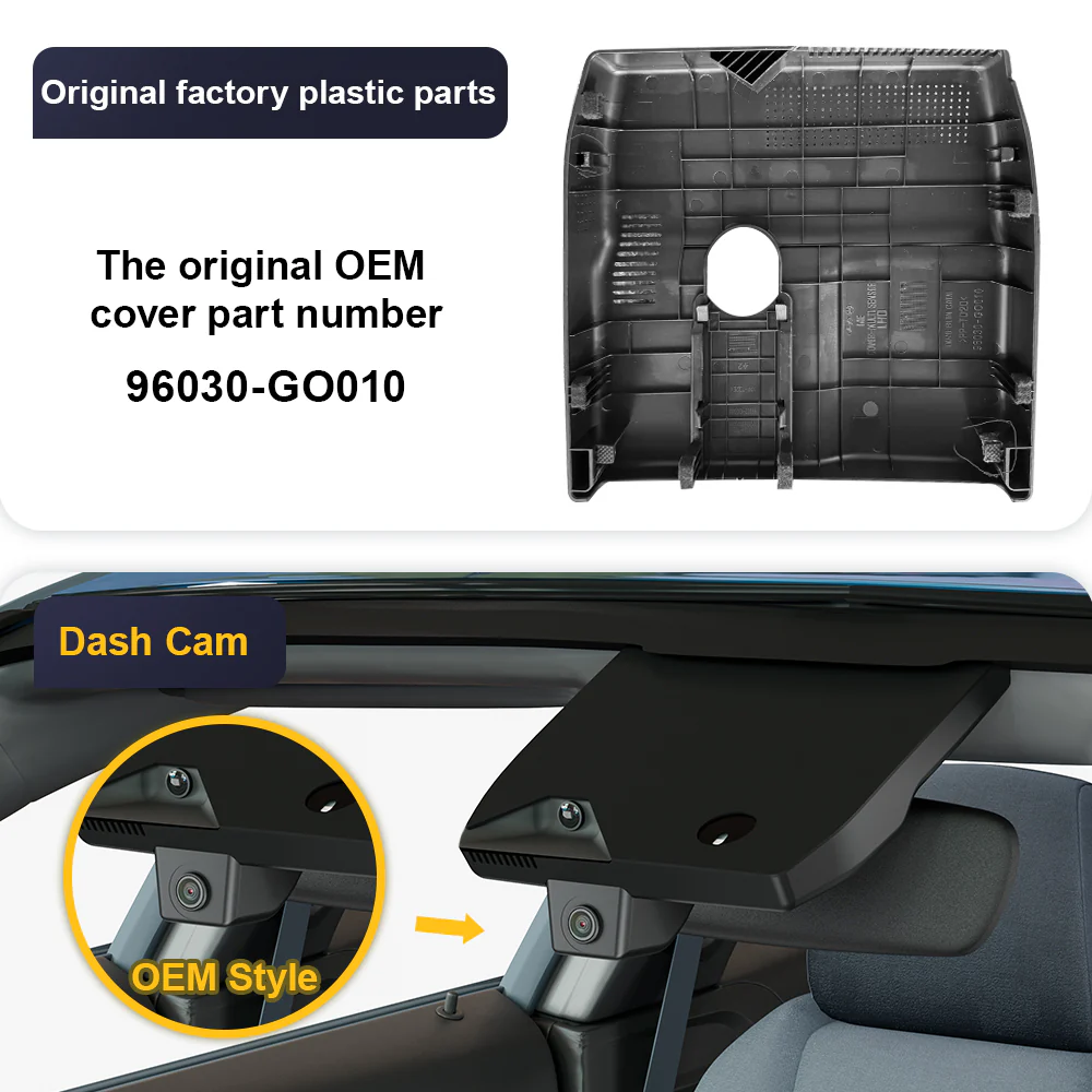 FITCAMX Dash Cam for Hyundai Ioniq 9 2025 2026 (Rear Mirror Cover part number 96030-GO010) - Image 3