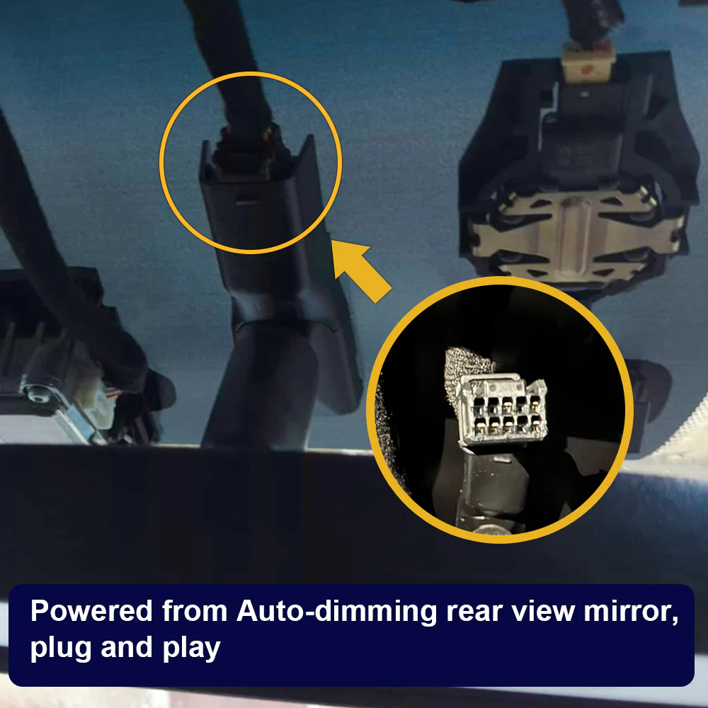 FITCAMX Dash Cam for Hyundai Kona, N, Electric, 2021-2023 (Right Hand Drive) - Image 3