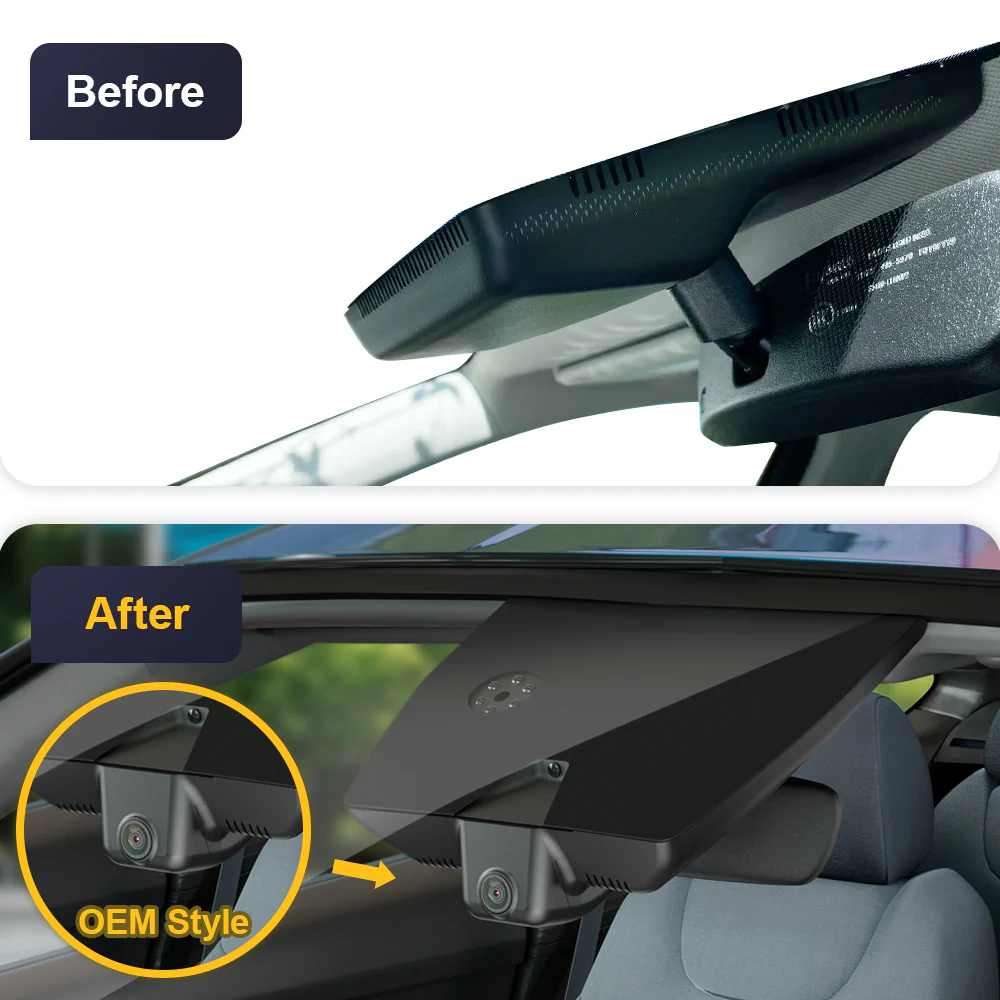 FITCAMX Dash Cam for Hyundai Santa Fe 2019-2020 (Rear Mirror Cover part number 96030-S2000) - Image 3