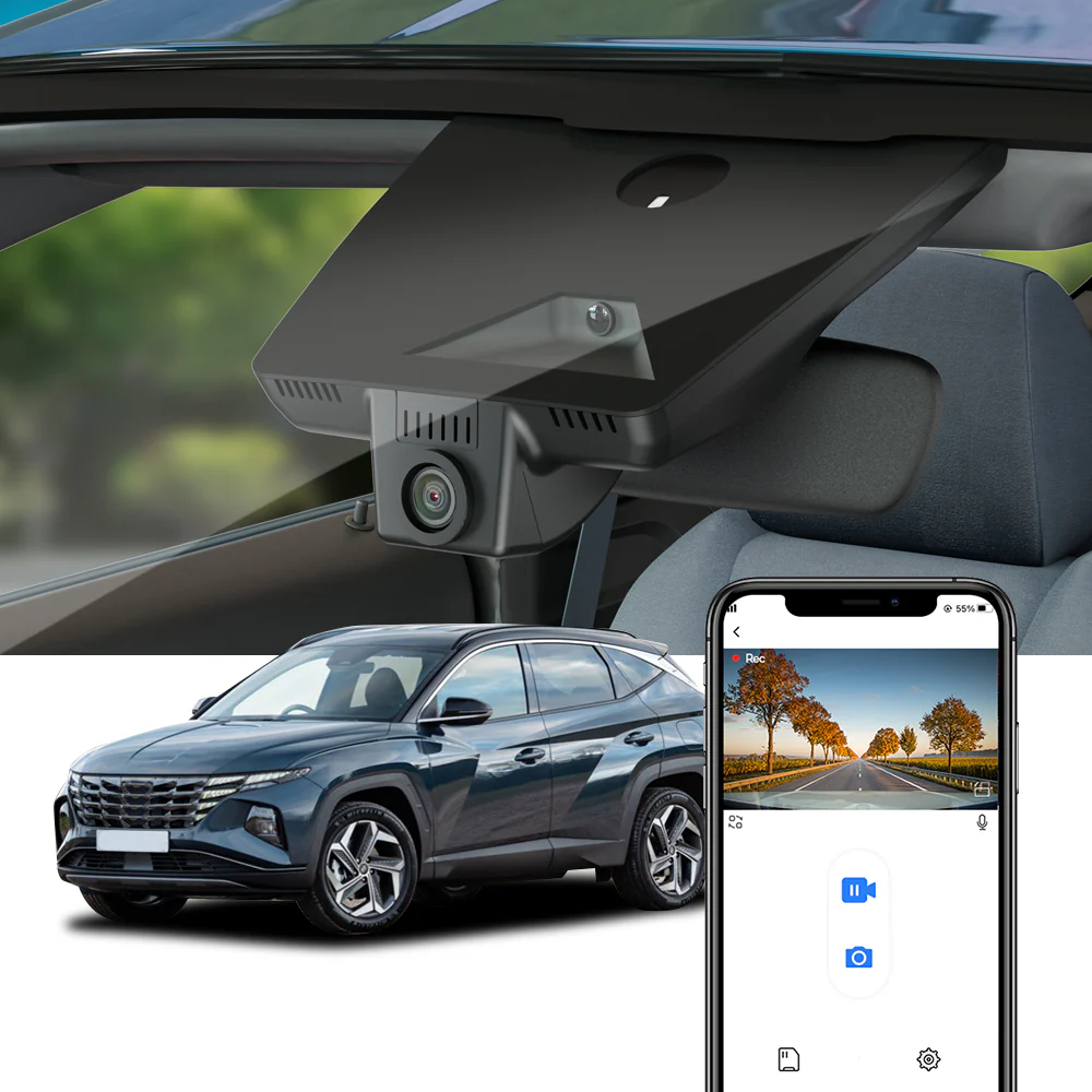 Fitcamx Dash Cam for Hyundai Tucson 2022-2026 (Right Hand Drive ) (Rear Mirror Cover part number 96030-N9900)