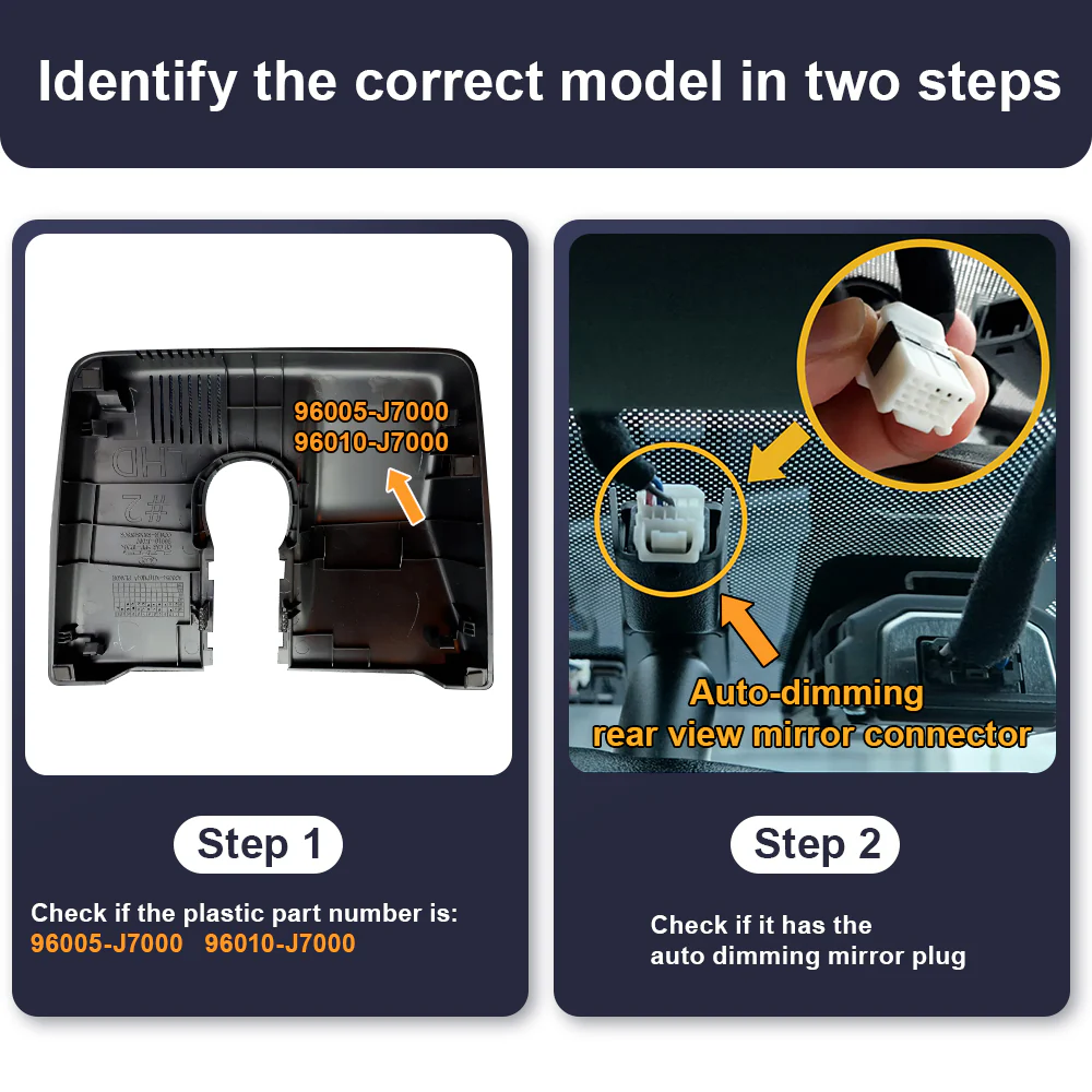 FITCAMX Dash Cam for Kia Ceed 2019-2023 (HD2-J7000) - Image 2
