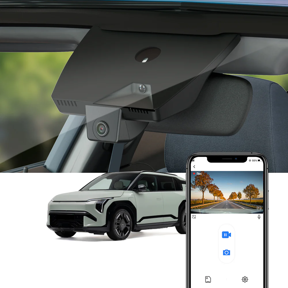 FITCAMX Dash Cam for Kia EV3 2024 2025 (Rear Mirror Cover part number 96030-EV700) (Right-hand drive car)