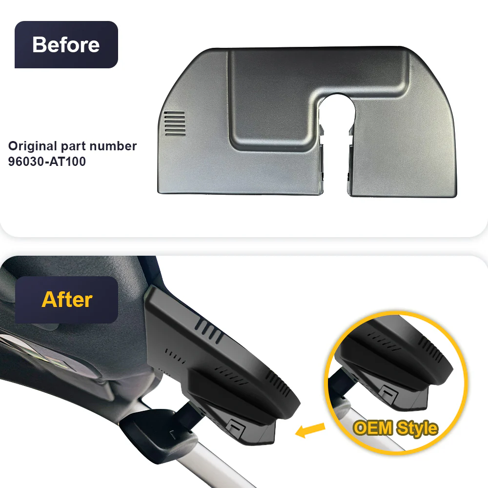 FITCAMX Dash Cam for Kia Niro and Niro EV 2023-2024 (Rear Mirror Cover part number 96030-AT100) - Image 4