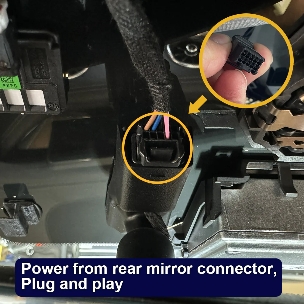 FITCAMX Dash Cam for Kia Stinger 2022-2024 (Rear Mirror Cover part number 96010-J5030) - Image 4