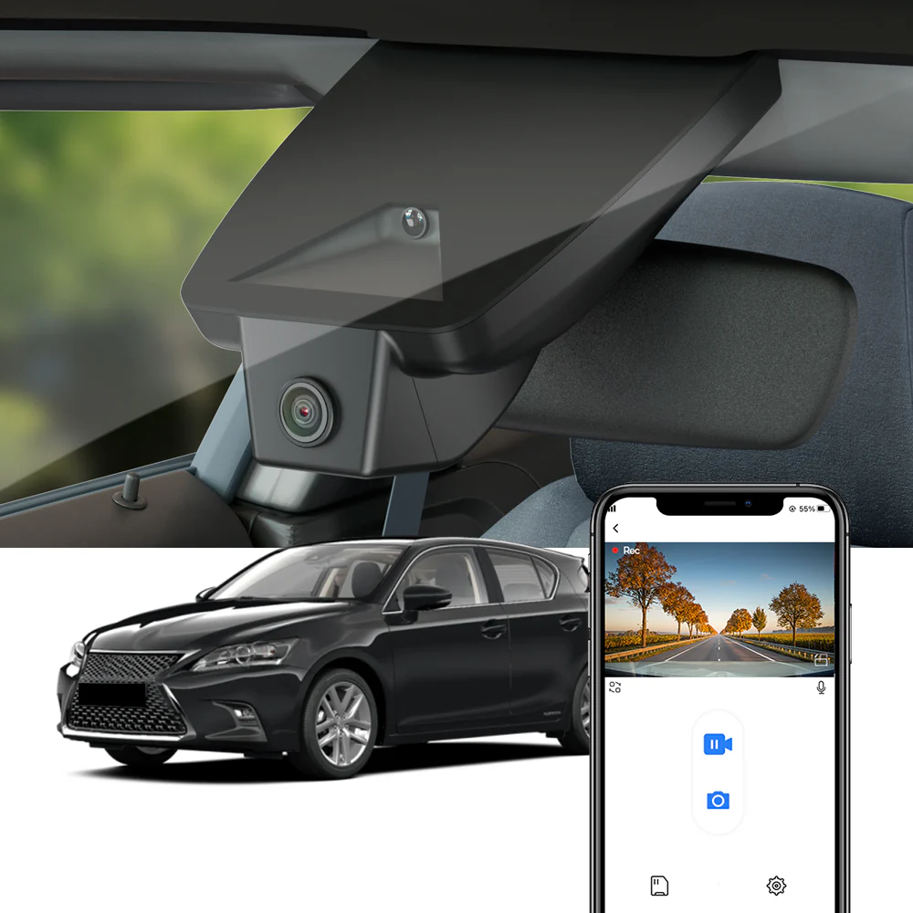 FITCAMX Dash Cam for Lexus CT200h 2018-2021