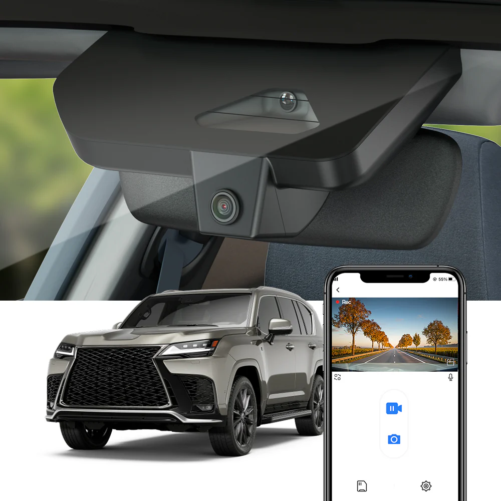 FITCAMX Dash Cam for Lexus LX  500d, 600, 700h 2025 2026 (Right-hand drive vehicle)