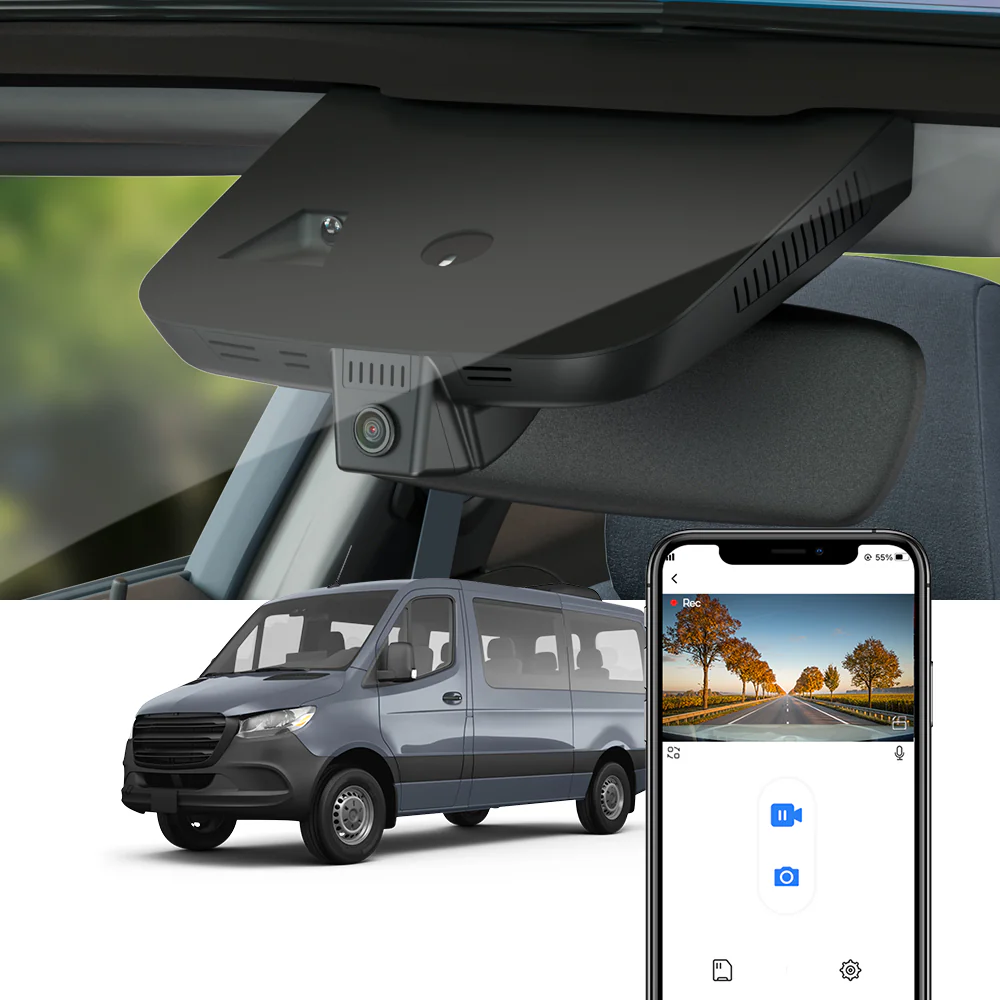 FITCAMX Dash Cam for Mercedes-Benz Sprinter van 2019-2025
