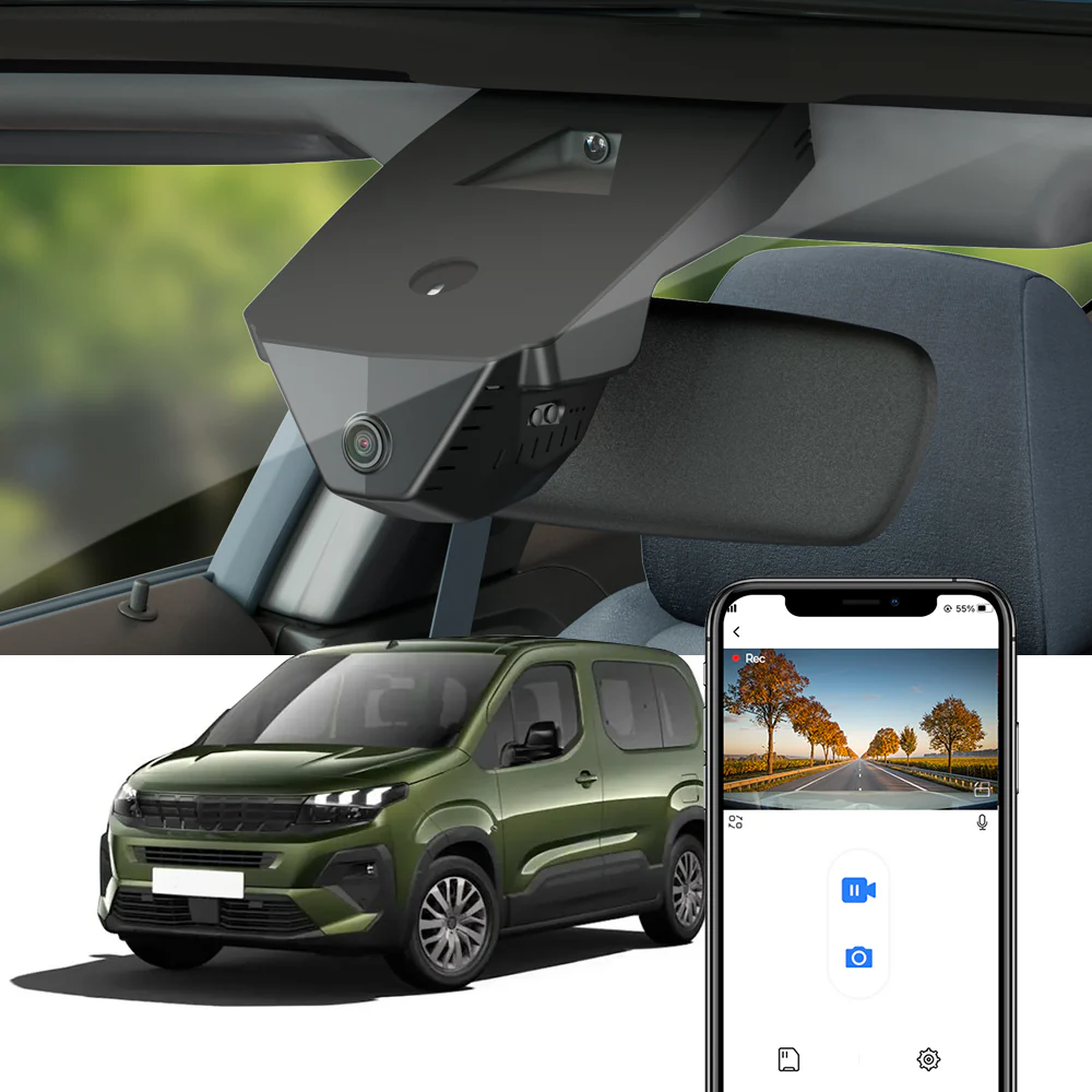 FITCAMX Dash Cam for Peugeot Rifter 2024 2025