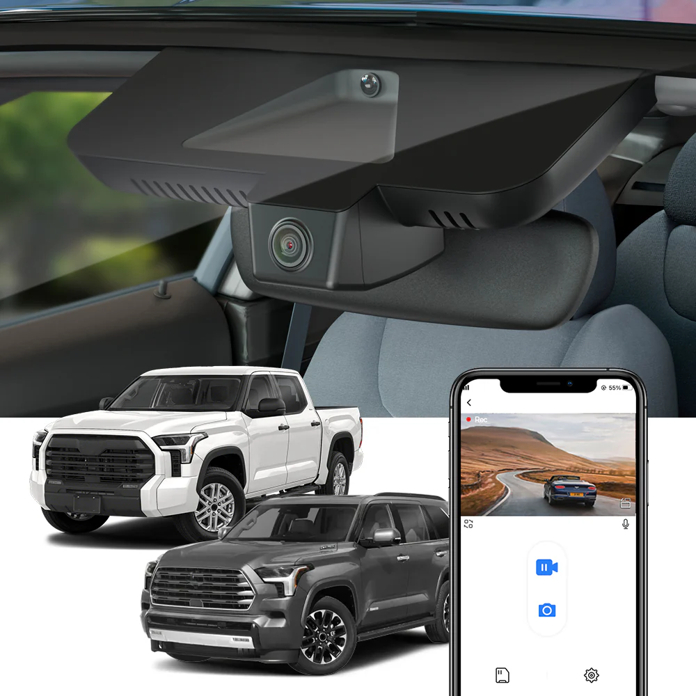 FITCAMX Dash Cam for Toyota Sequoia 2017-2026 - Image 2