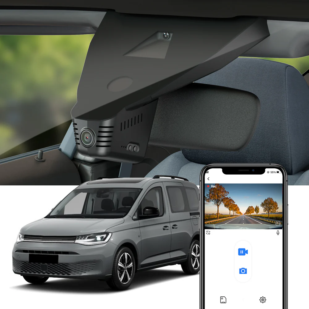 FITCAMX Dash Cam for Volkswagen VW Caddy 2021-2025
