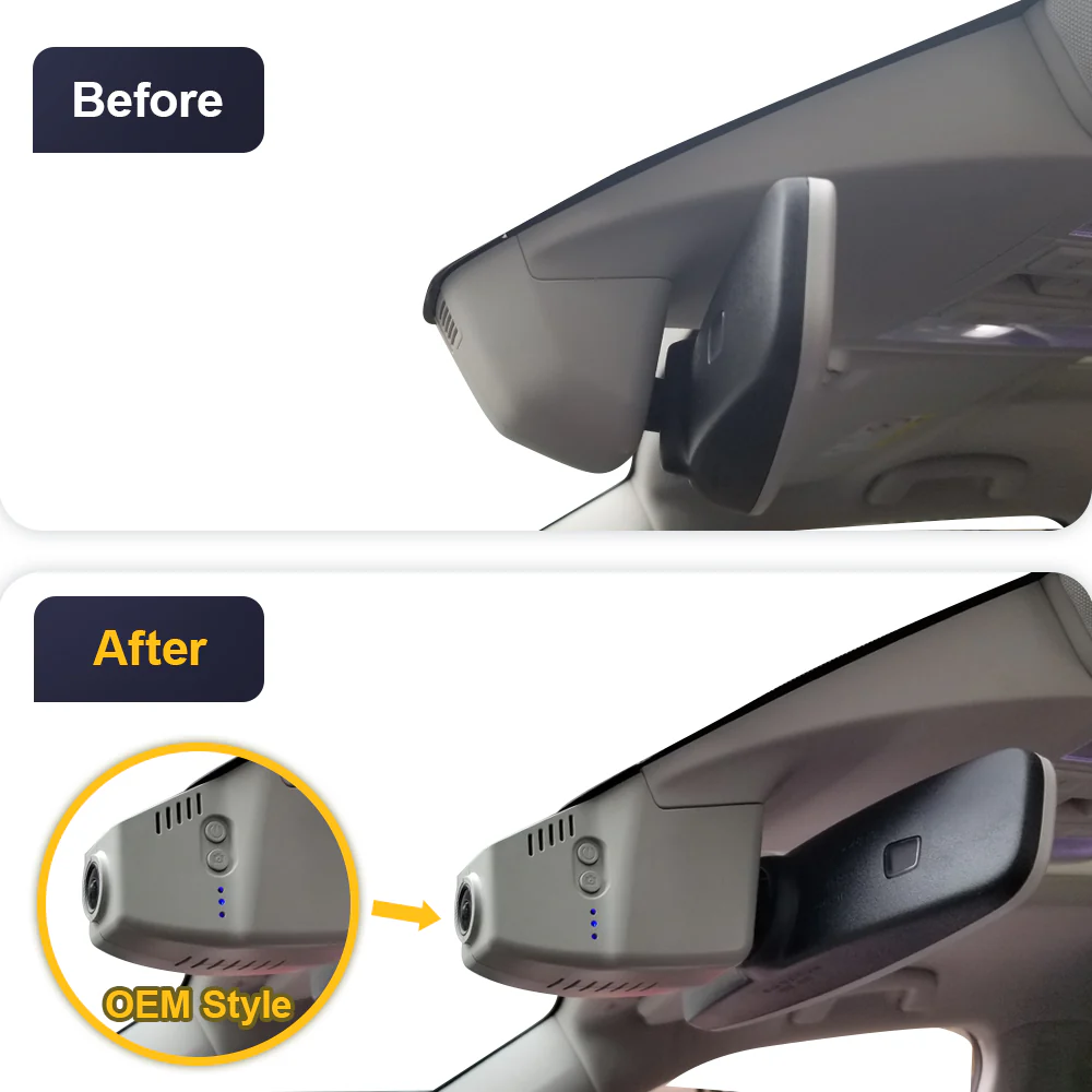 FITCAMX Dash Cam for VW Transporter Multivan California Caravelle T6 T6.1 2015-2025 - Image 3